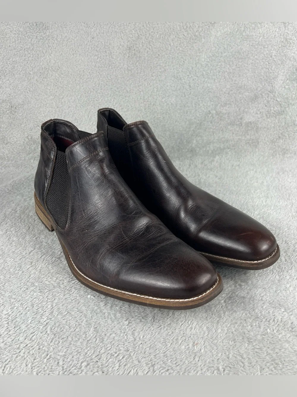 FREEBIRD Chelsea Boots Men's Size 12 Brown Leather Pull On FM Abe Hand Crafted